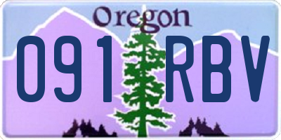 OR license plate 091RBV