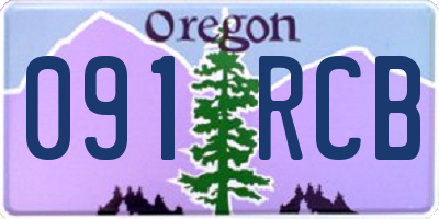 OR license plate 091RCB