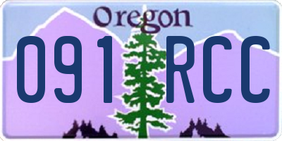 OR license plate 091RCC
