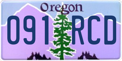 OR license plate 091RCD