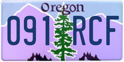 OR license plate 091RCF