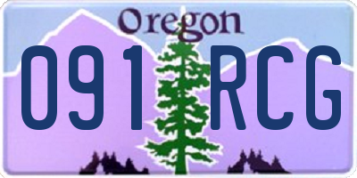 OR license plate 091RCG