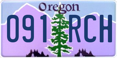 OR license plate 091RCH