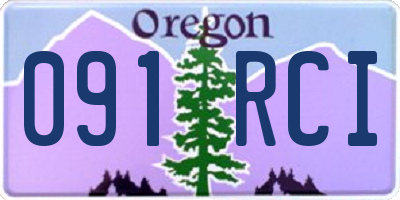 OR license plate 091RCI