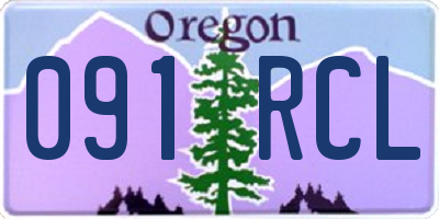 OR license plate 091RCL