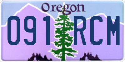 OR license plate 091RCM