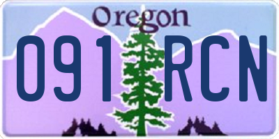 OR license plate 091RCN