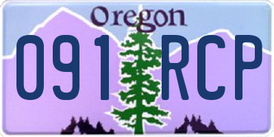 OR license plate 091RCP