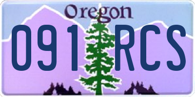 OR license plate 091RCS