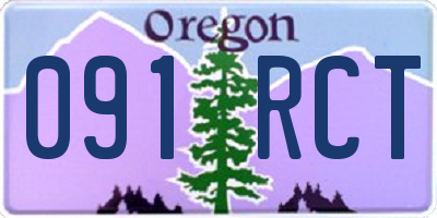OR license plate 091RCT