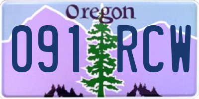 OR license plate 091RCW