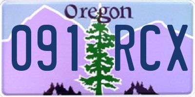 OR license plate 091RCX