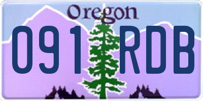 OR license plate 091RDB