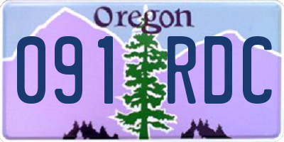 OR license plate 091RDC