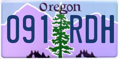 OR license plate 091RDH