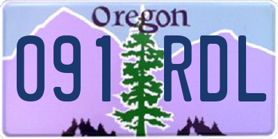OR license plate 091RDL