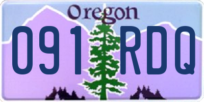OR license plate 091RDQ
