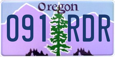 OR license plate 091RDR
