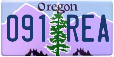 OR license plate 091REA