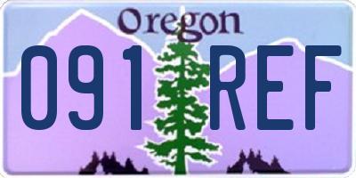 OR license plate 091REF