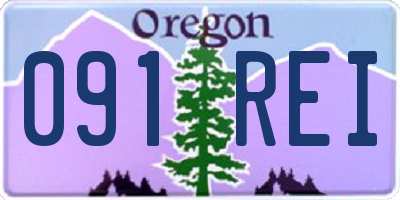 OR license plate 091REI