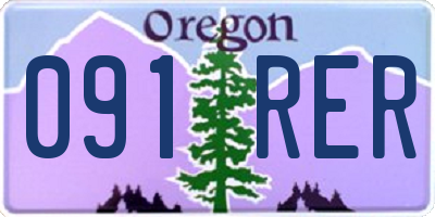 OR license plate 091RER