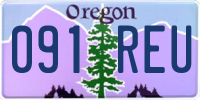 OR license plate 091REU