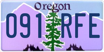 OR license plate 091RFE