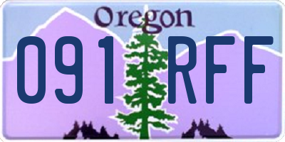 OR license plate 091RFF
