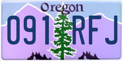 OR license plate 091RFJ