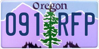OR license plate 091RFP