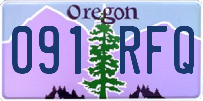 OR license plate 091RFQ
