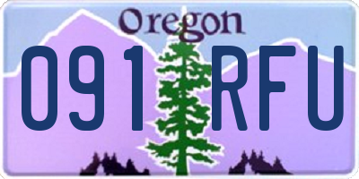 OR license plate 091RFU