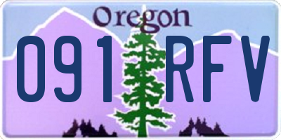 OR license plate 091RFV