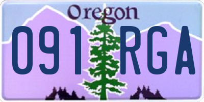 OR license plate 091RGA