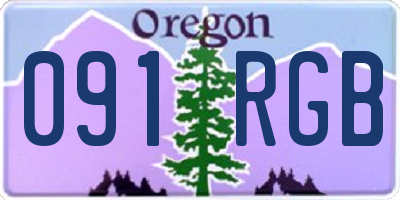 OR license plate 091RGB
