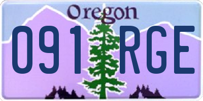 OR license plate 091RGE