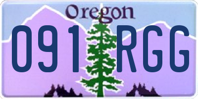 OR license plate 091RGG