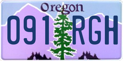 OR license plate 091RGH