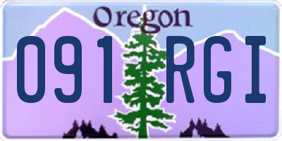 OR license plate 091RGI