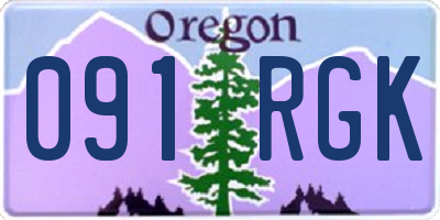 OR license plate 091RGK