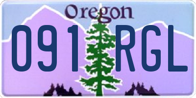 OR license plate 091RGL