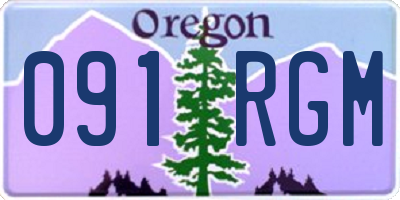 OR license plate 091RGM