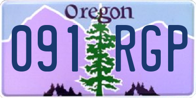 OR license plate 091RGP