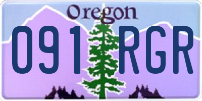 OR license plate 091RGR