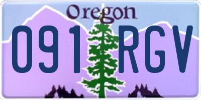 OR license plate 091RGV