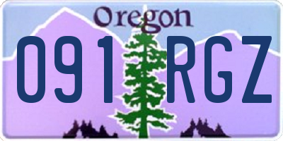 OR license plate 091RGZ