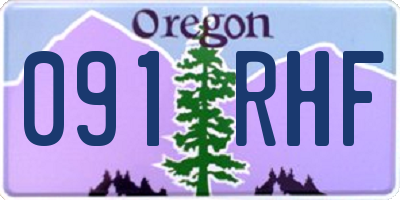 OR license plate 091RHF