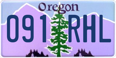 OR license plate 091RHL
