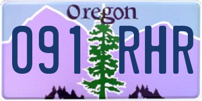 OR license plate 091RHR
